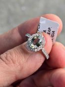 Sapphire & Diamond Ring Platinum 1.48 ct Sapphire 0.44 cts Diamond
