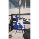 Electric bass w/stand & gig bag