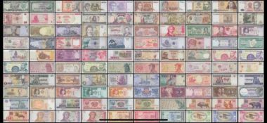 100 World Currency uncirculated Notes
