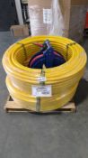 hose reel and plastic tubing