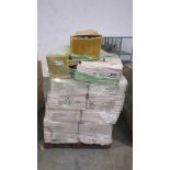 pallet of JKEBT rotating bookshelves and sety paper clips