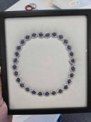 Tanzanite and sapphire necklace with appraisal