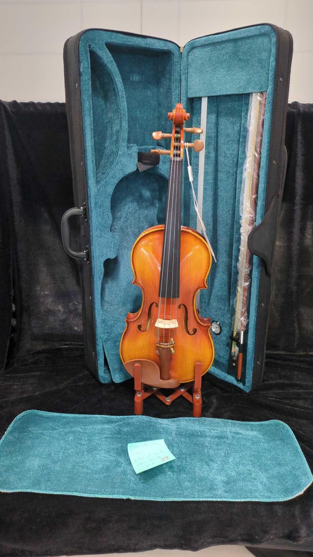 Violin w/ oblong case - Image 7 of 7