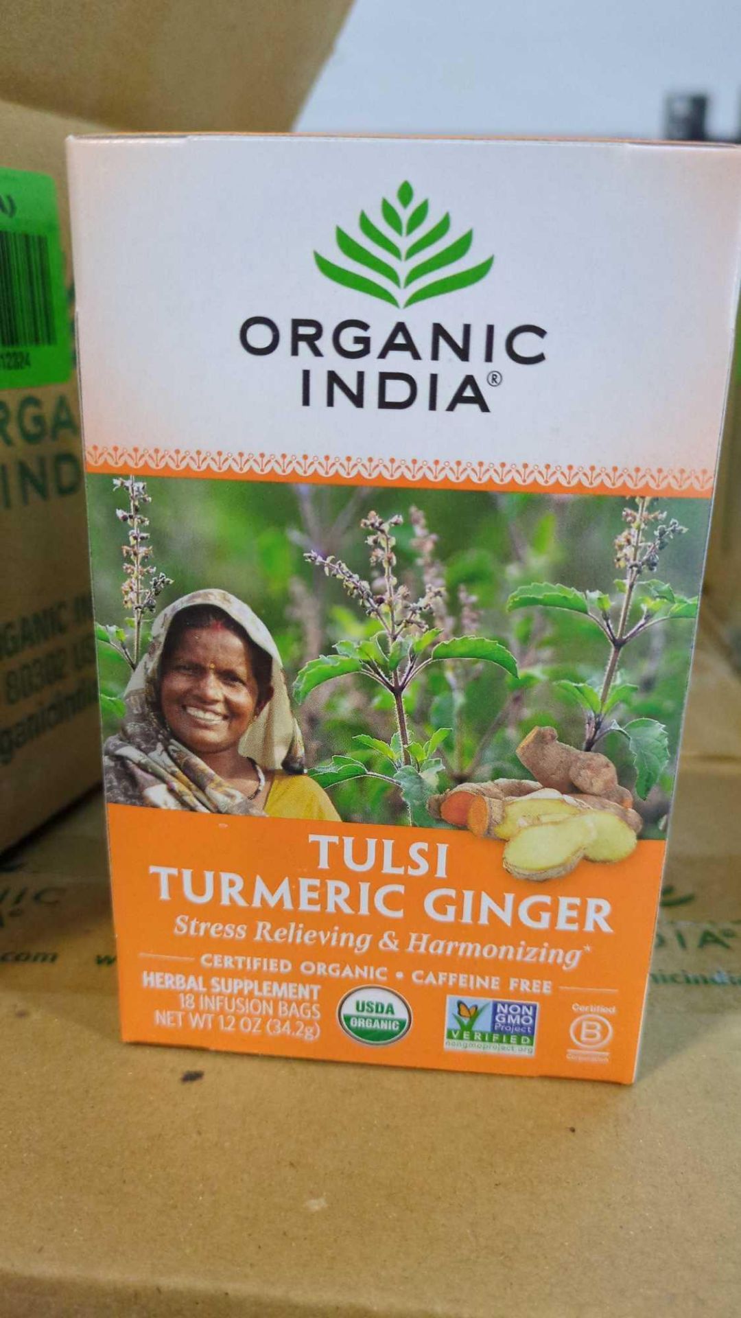 36 boxes...216 boxes of organic India tulsi turmeric ginger - Image 3 of 5