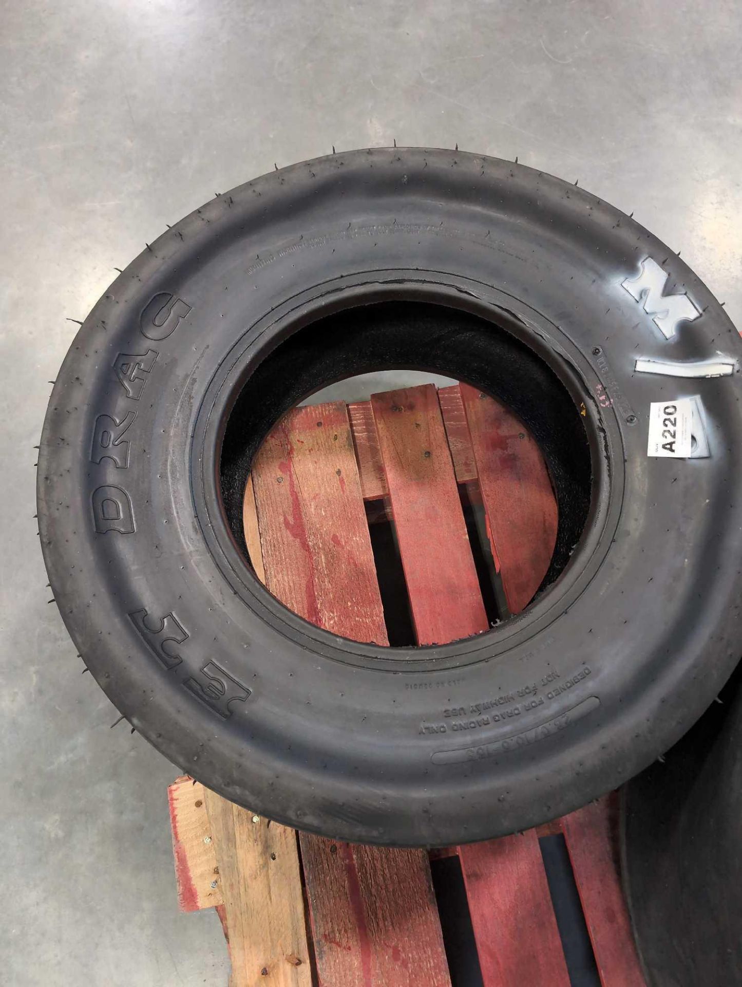 two large m/t drag racing tires - Image 5 of 9