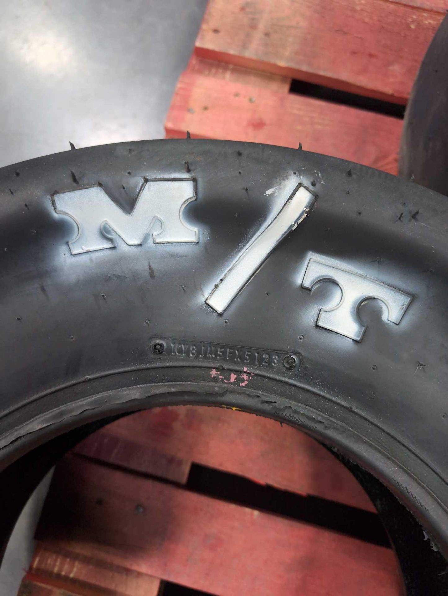 two large m/t drag racing tires - Image 7 of 9