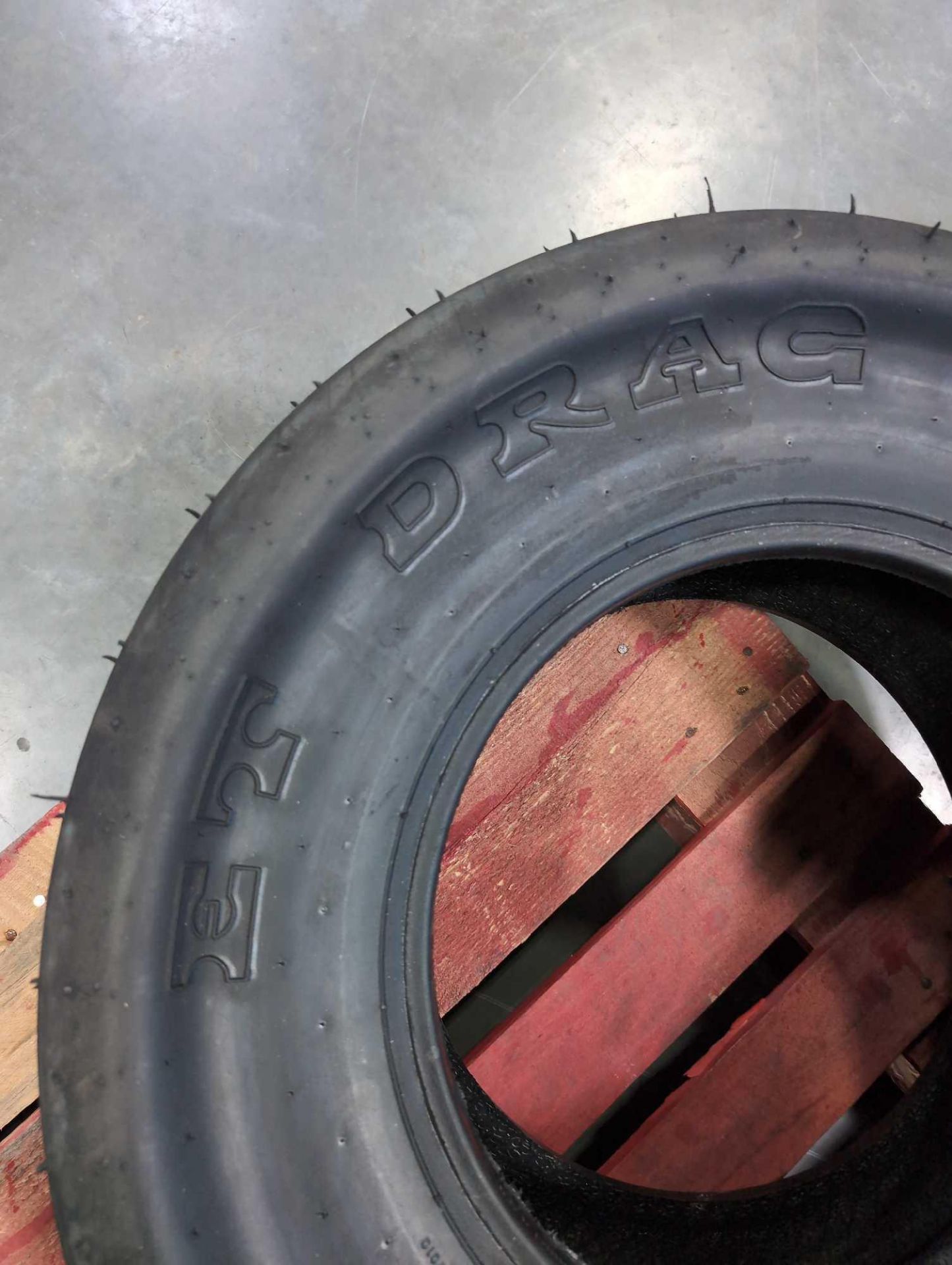 two large m/t drag racing tires - Image 6 of 9