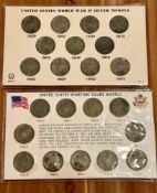 Buffalo Nickels and more, Complete Wartime Silver Nickel sets, Lewis & Clark Commemorative Collectio