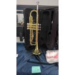 Brass Trumpet w/ stand