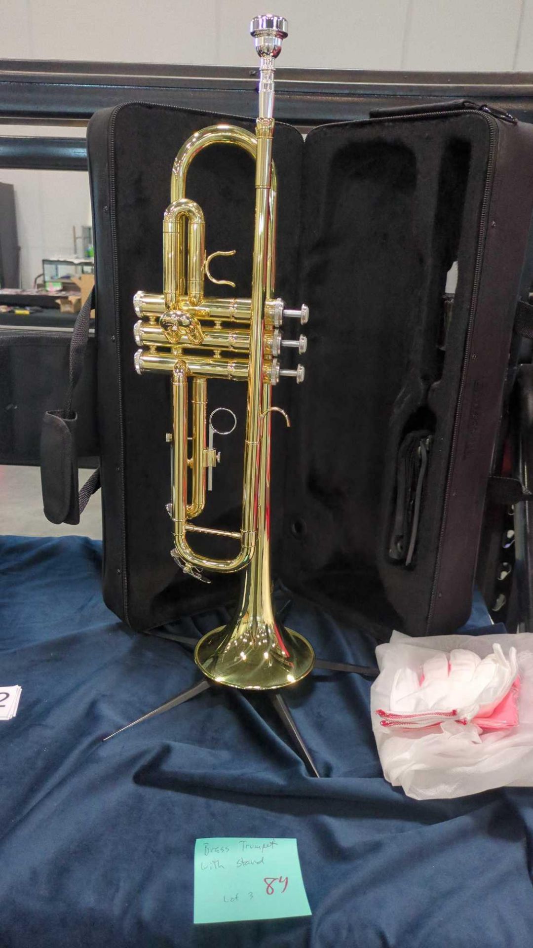 Brass Trumpet w/ stand