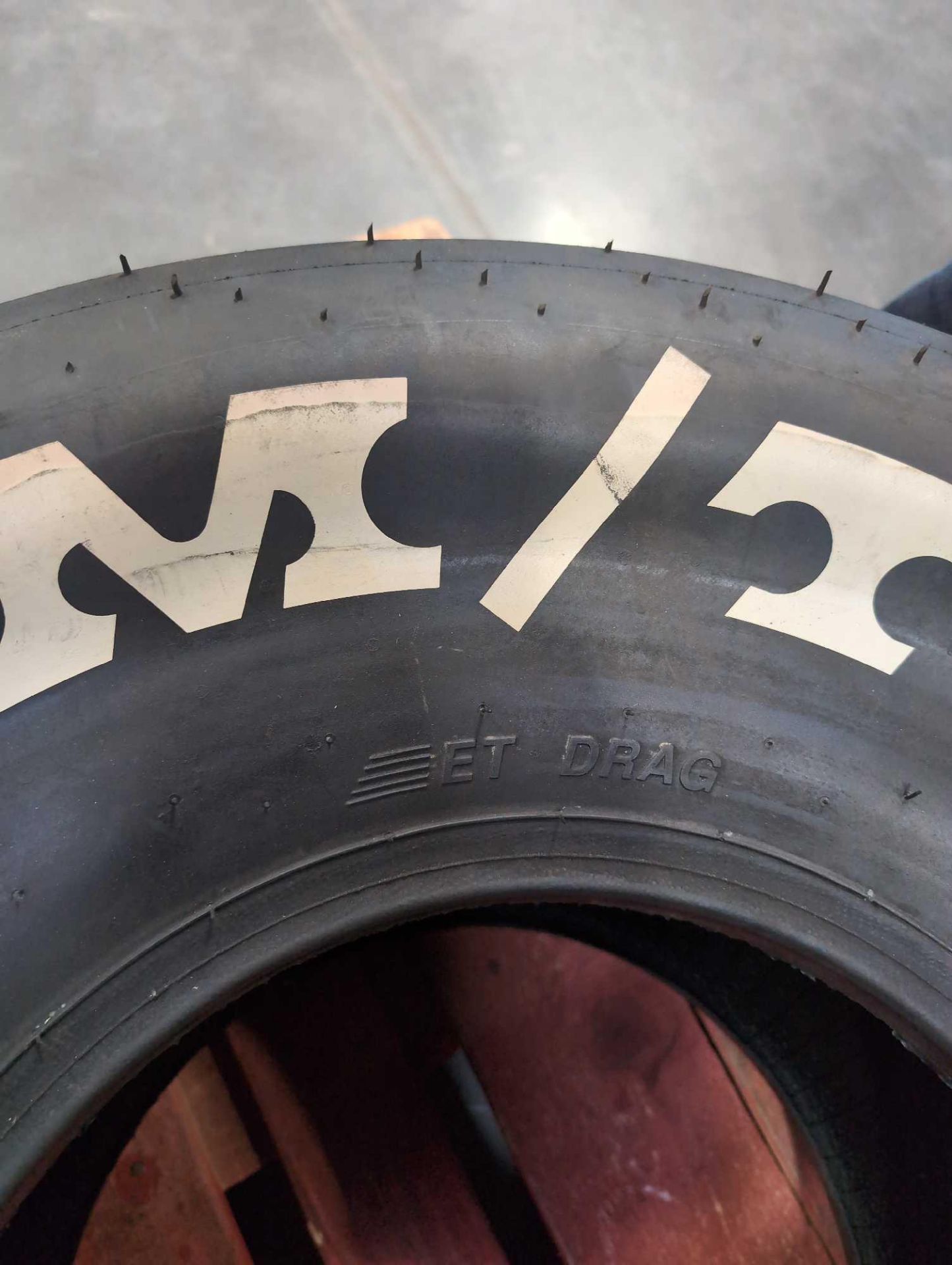 two large m/t drag racing tires - Image 3 of 9
