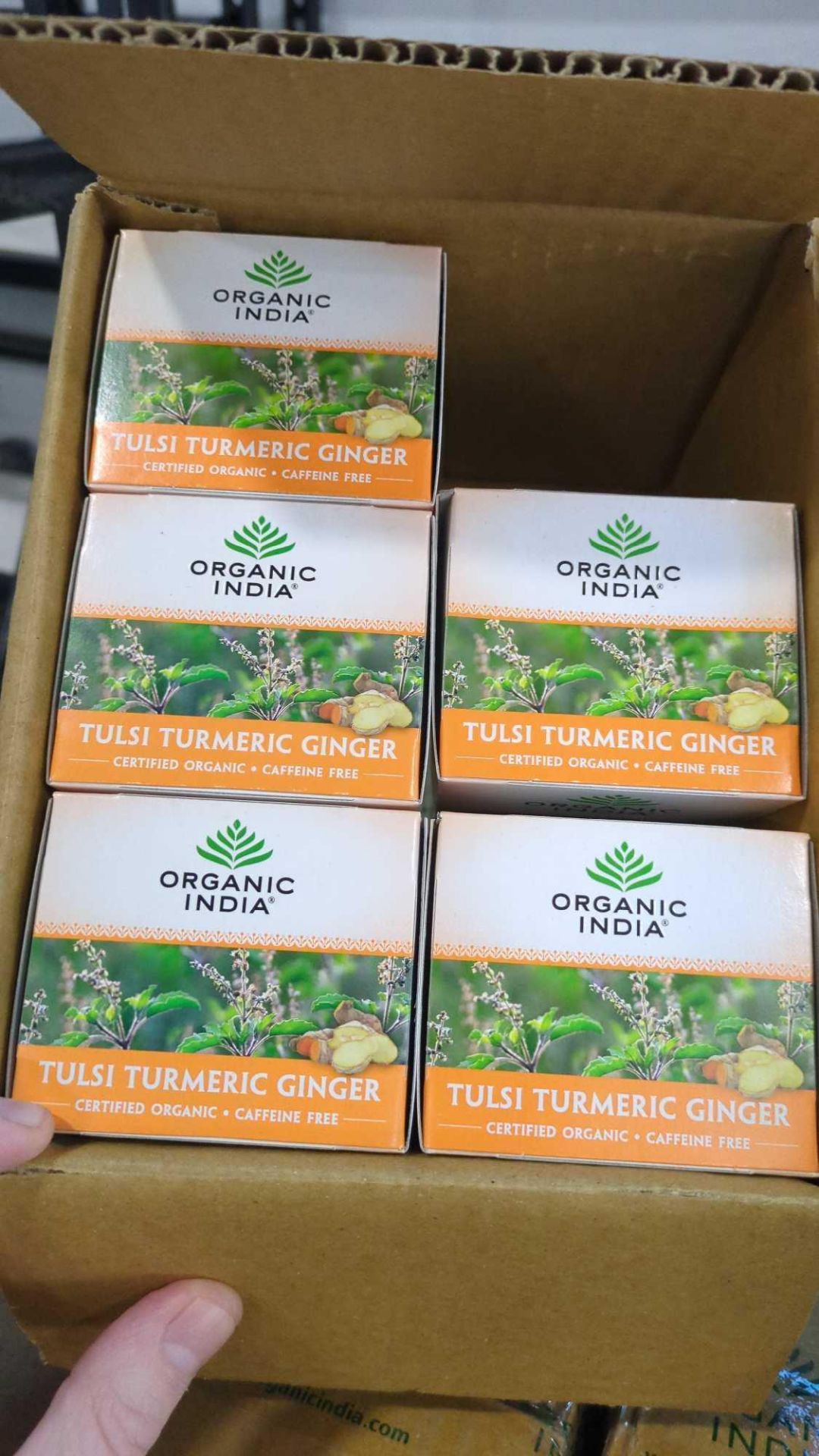 36 boxes...216 boxes of organic India tulsi turmeric ginger - Image 4 of 5