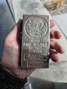 50 oz Vintage Sunshine Minting Silver Bar