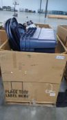 Large storage totes, car cup, cushions, chair and more