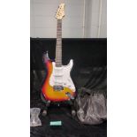 Electric Guitar w/ stand & gig bag