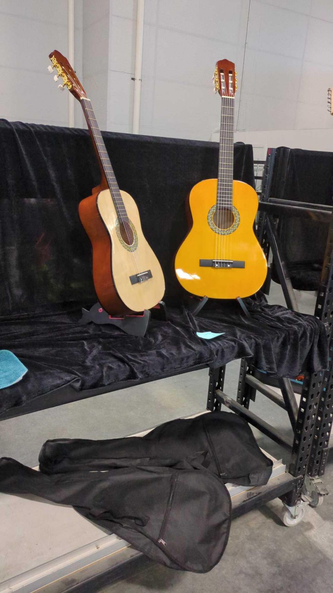 2 Classic Guitars w/stands plus gig bag - Image 5 of 5