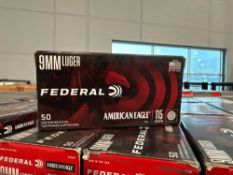 Shelf of 9mm Federal American Eagle