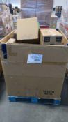 pallet of accessories home goods food containers some paper products multiple seat support ortho cus