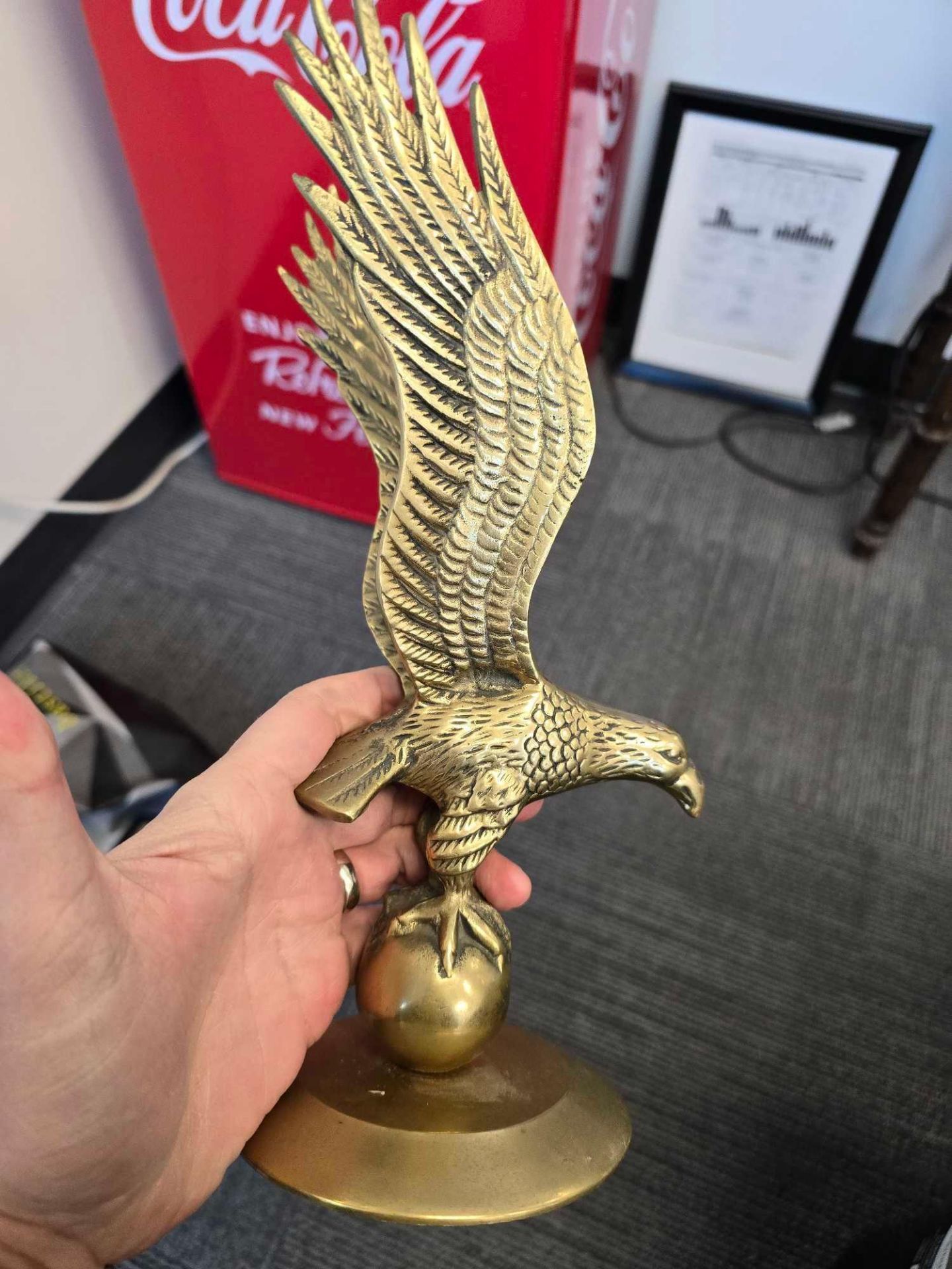 Bronze Antique Eagle Statue - Image 2 of 4