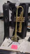 *Brass Trumpet w/ case and stand