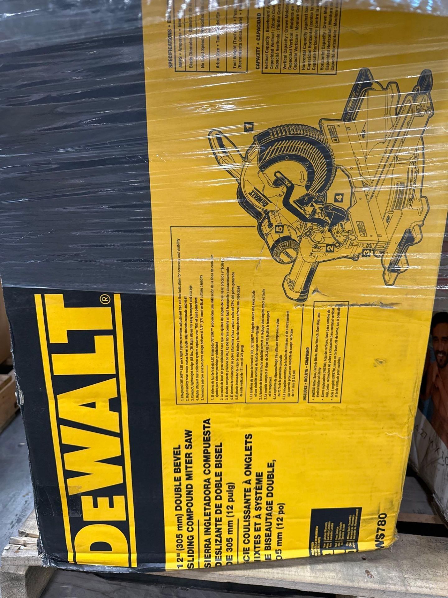 DeWalt double bevel compound miter saw gas shock absorber clean mattress swimming pool wheels and
