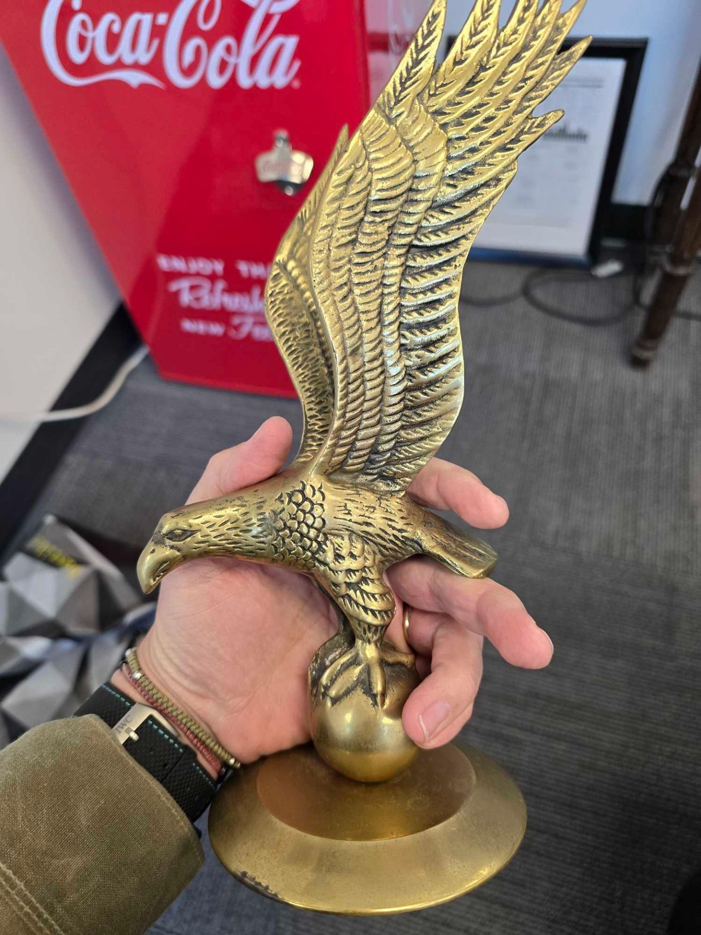 Bronze Antique Eagle Statue - Image 4 of 4