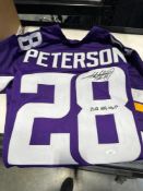 *Adrian Peterson 2012 NFL MVP signed jersey JSA Authenticated