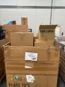 pallet of war sitting trainer tennis balls food containers and much more