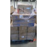 pallet of multiple insignia fire TVs magpie accent chairs multiple units and other items