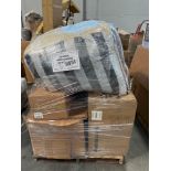 pallet of middle sofa pieces bean bag chair mattress and more