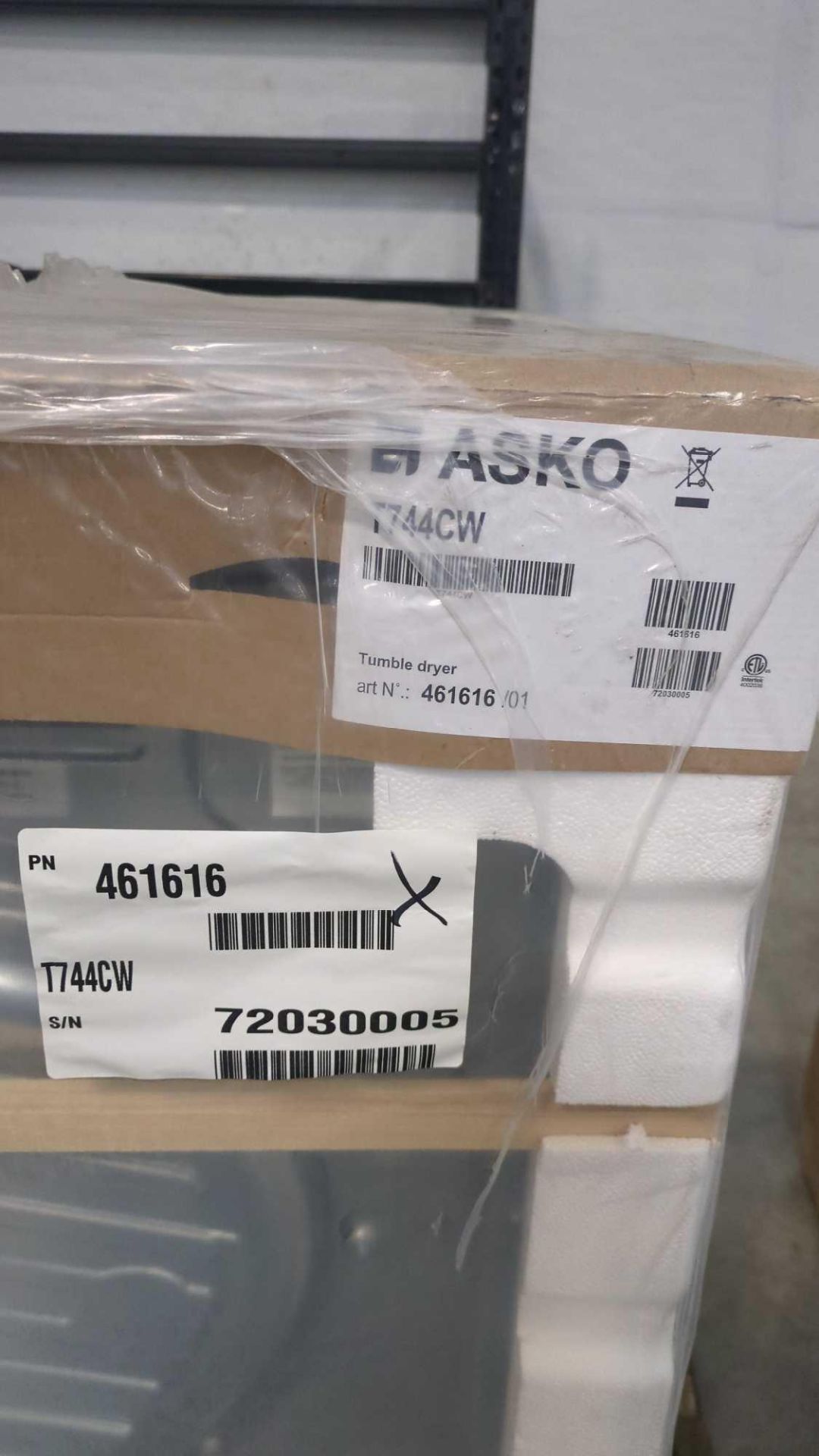 Asko Dryer T744CW - Image 2 of 4