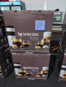 two Nespresso virtuo and aeroccino 3