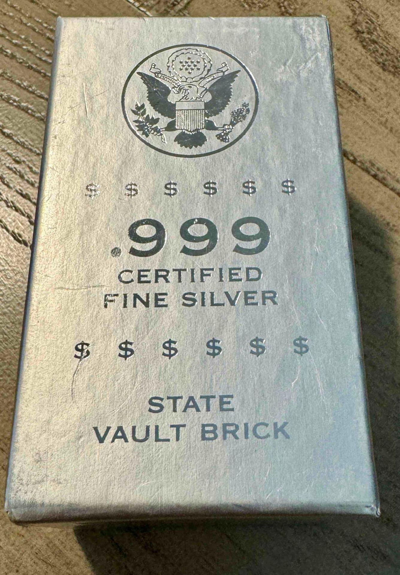 US State Utah Vault Brick 5x1 Oz .999 Silver Bars Sealed