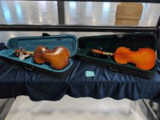 2 Violins 4/4 Size with cases
