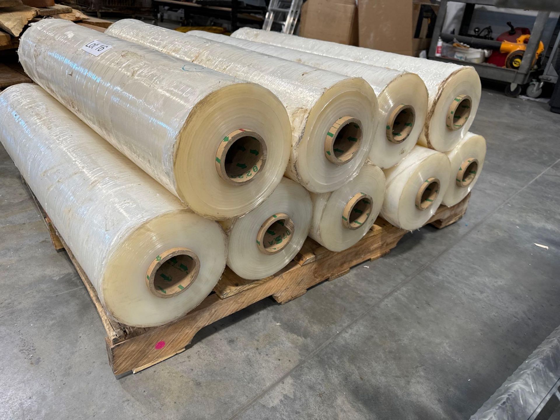 9 Large rolls of plastic wrap - Image 2 of 3