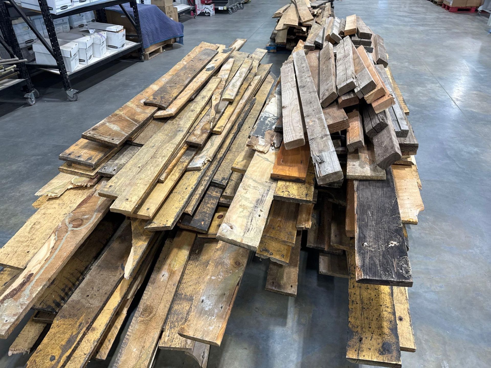 Two stacks of Reclaimed flooring from claim jumper steak house - Image 4 of 5