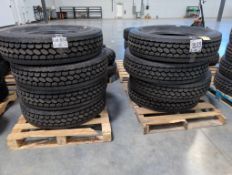 2 pallets of large RM 275A Roadmaster tires