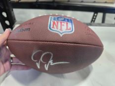 Justin Jefferson signed football authenticated