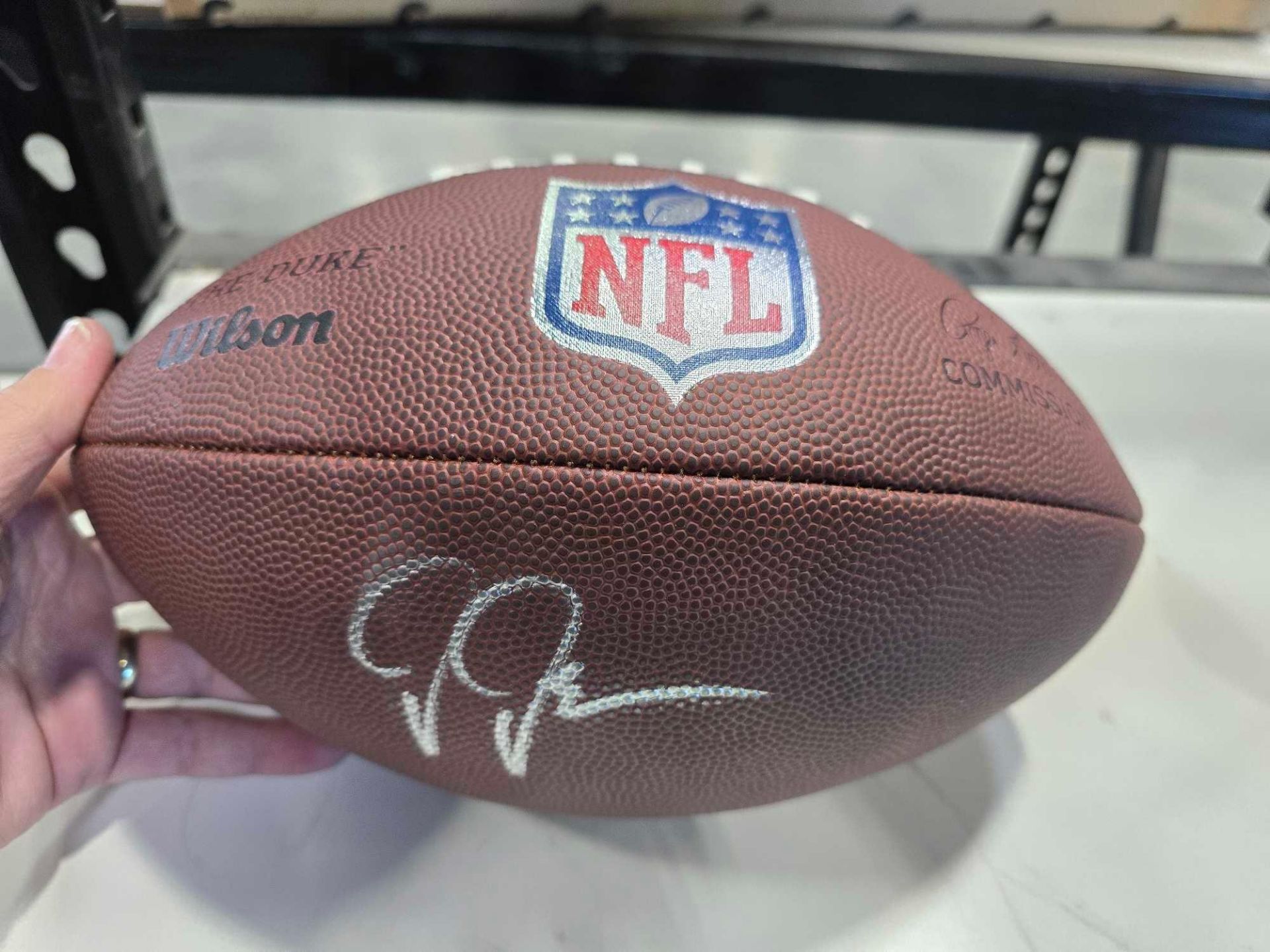 Justin Jefferson signed football authenticated