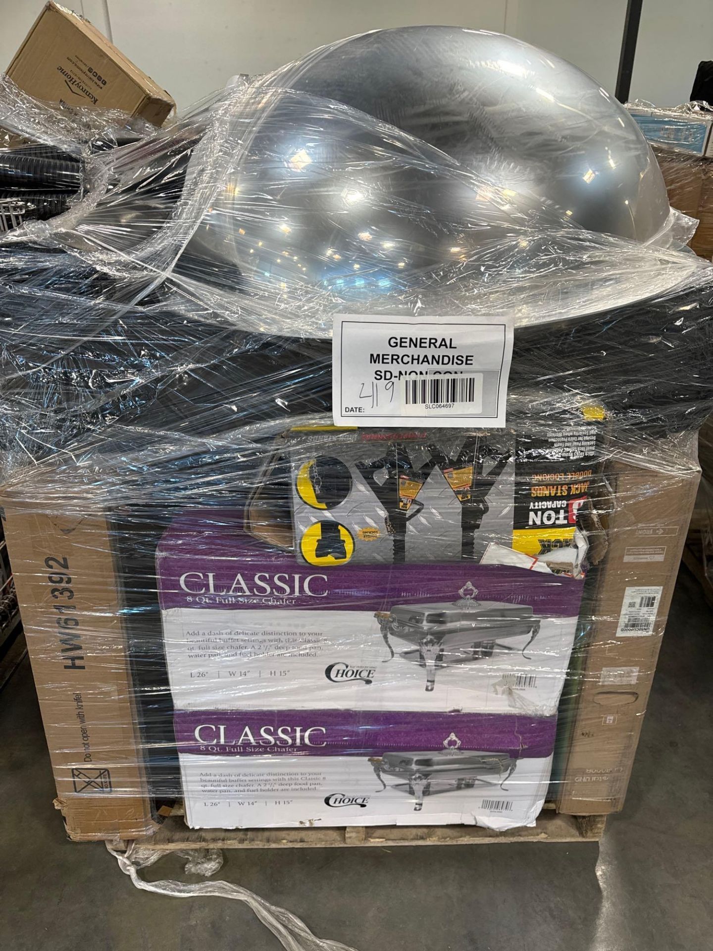 two 8-quart chafing dishes jacks Samsung Crystal TV and more