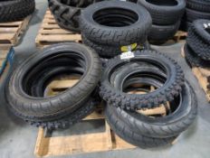 pallet of motorcycle tires