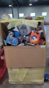 Big box store in a box: Batteries, Mixed nuts, popcorn, Candy, sheets, rice krispies, laundry deterg
