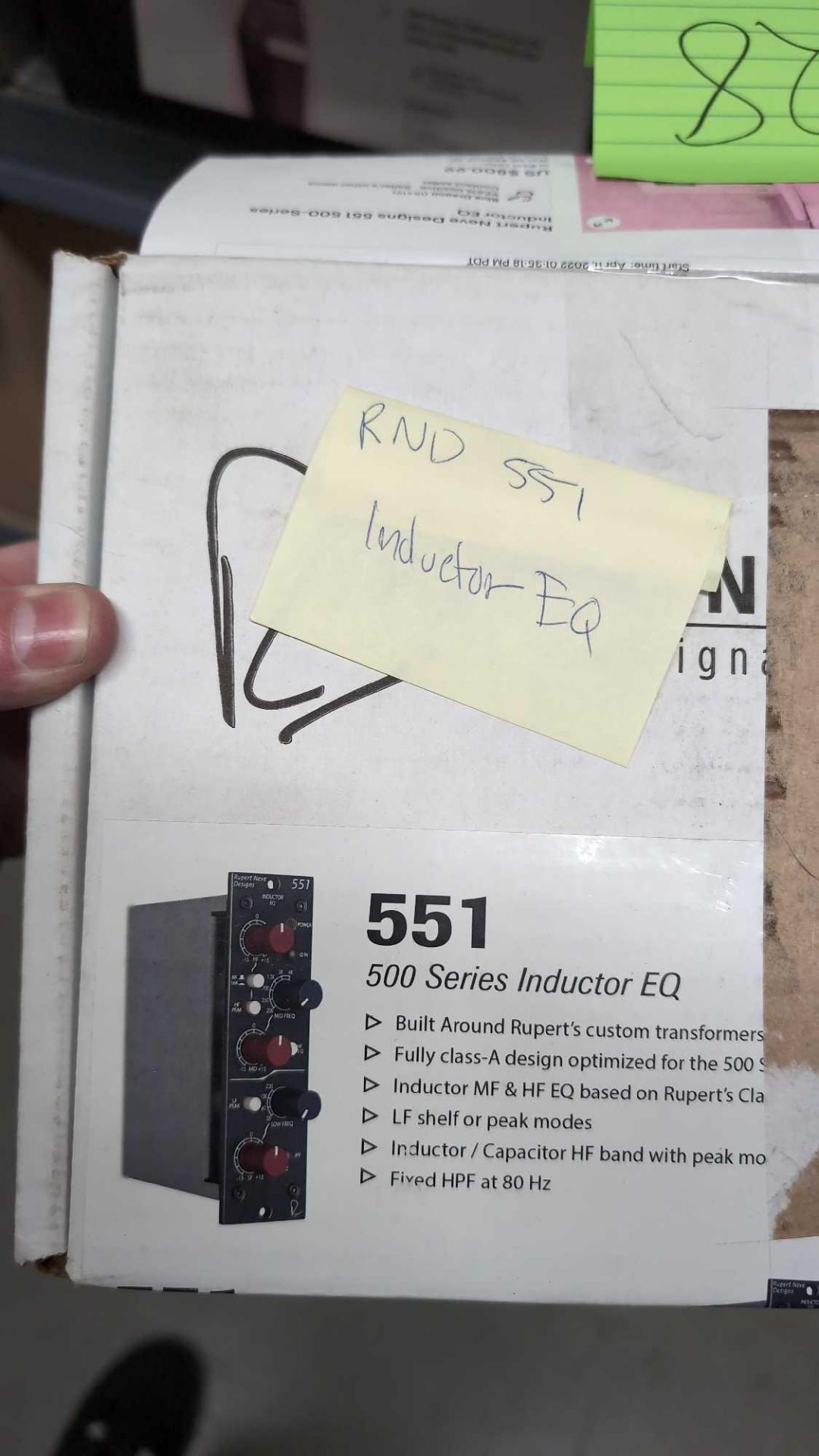 Rupert neve designs 551 500 series inductor EQ - Image 2 of 2