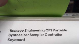 new teenage engineering OP1 portable synthizer sampler controller keyboard & EMC standby power