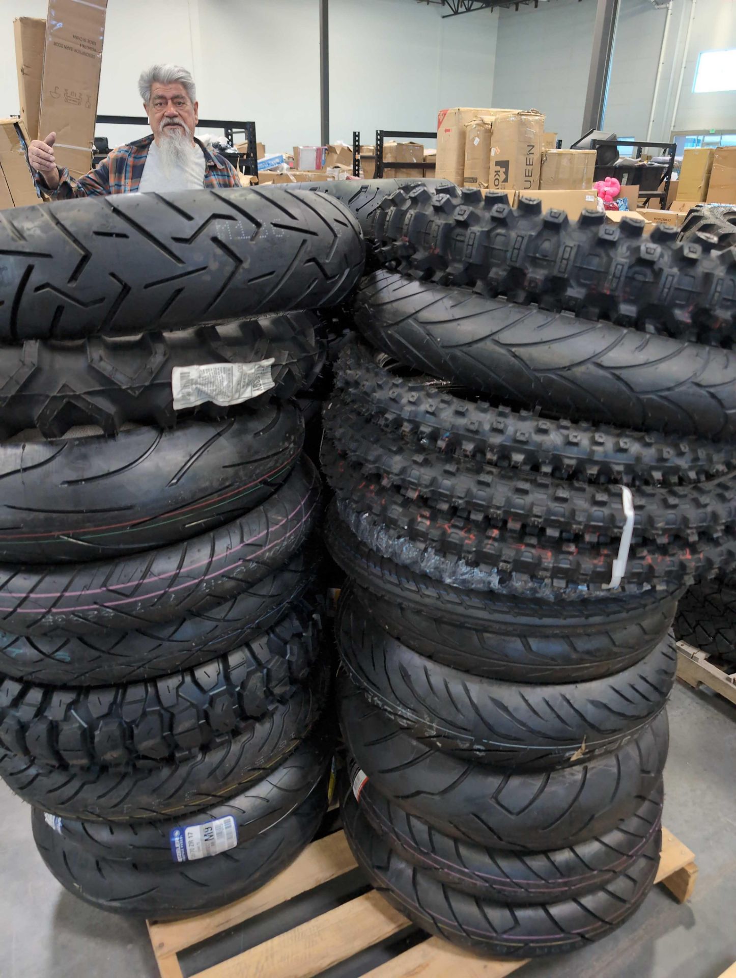 pallet of Dunlop elite in Michelin motorcycle tires - Image 7 of 8