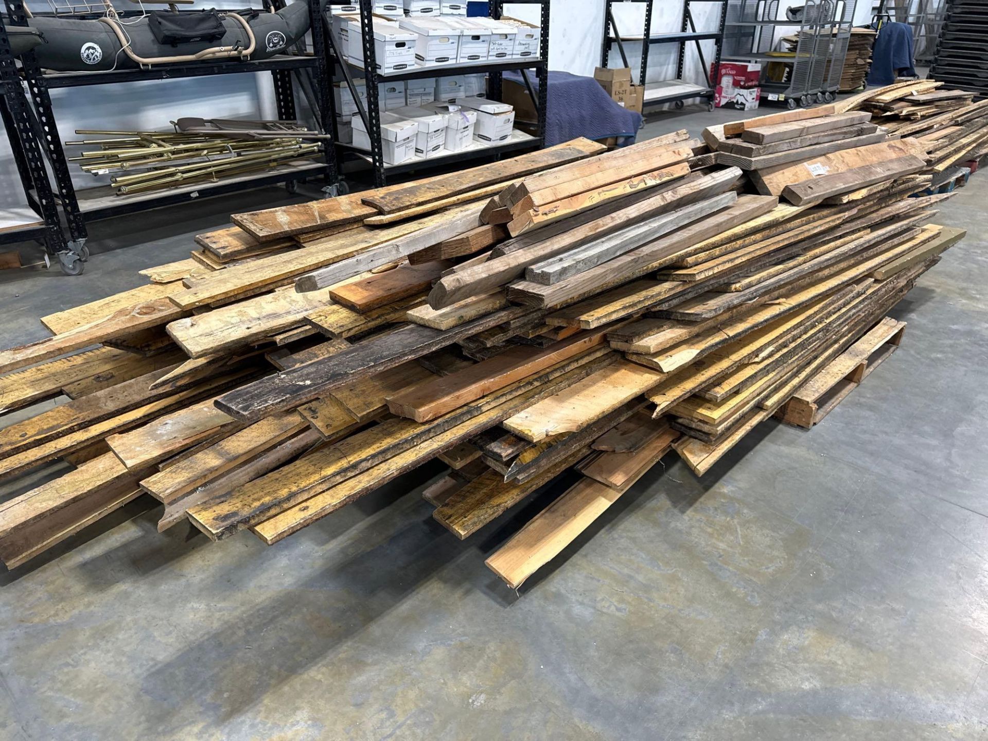 Two stacks of Reclaimed flooring from claim jumper steak house - Image 3 of 5