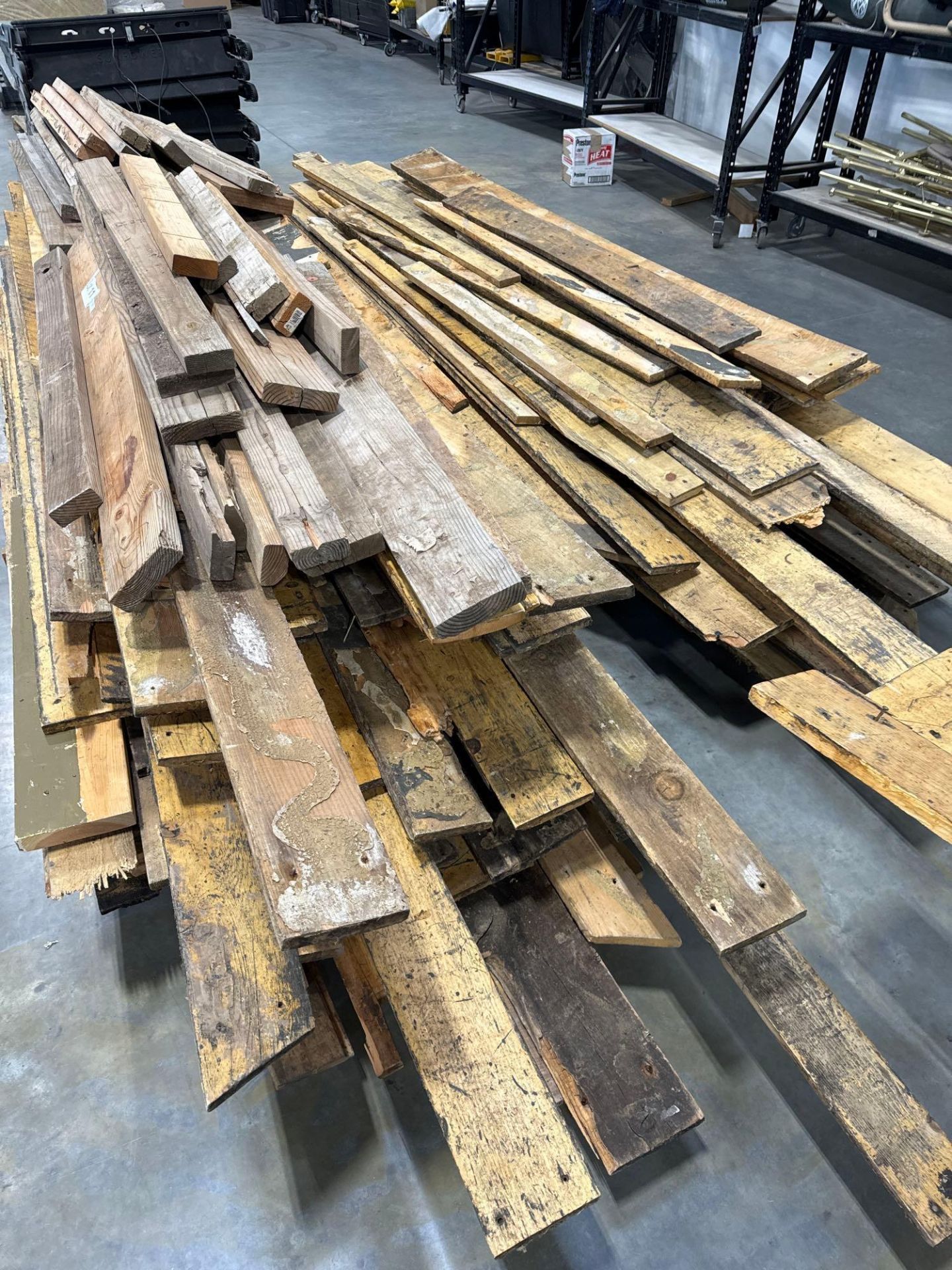 Two stacks of Reclaimed flooring from claim jumper steak house - Image 2 of 5