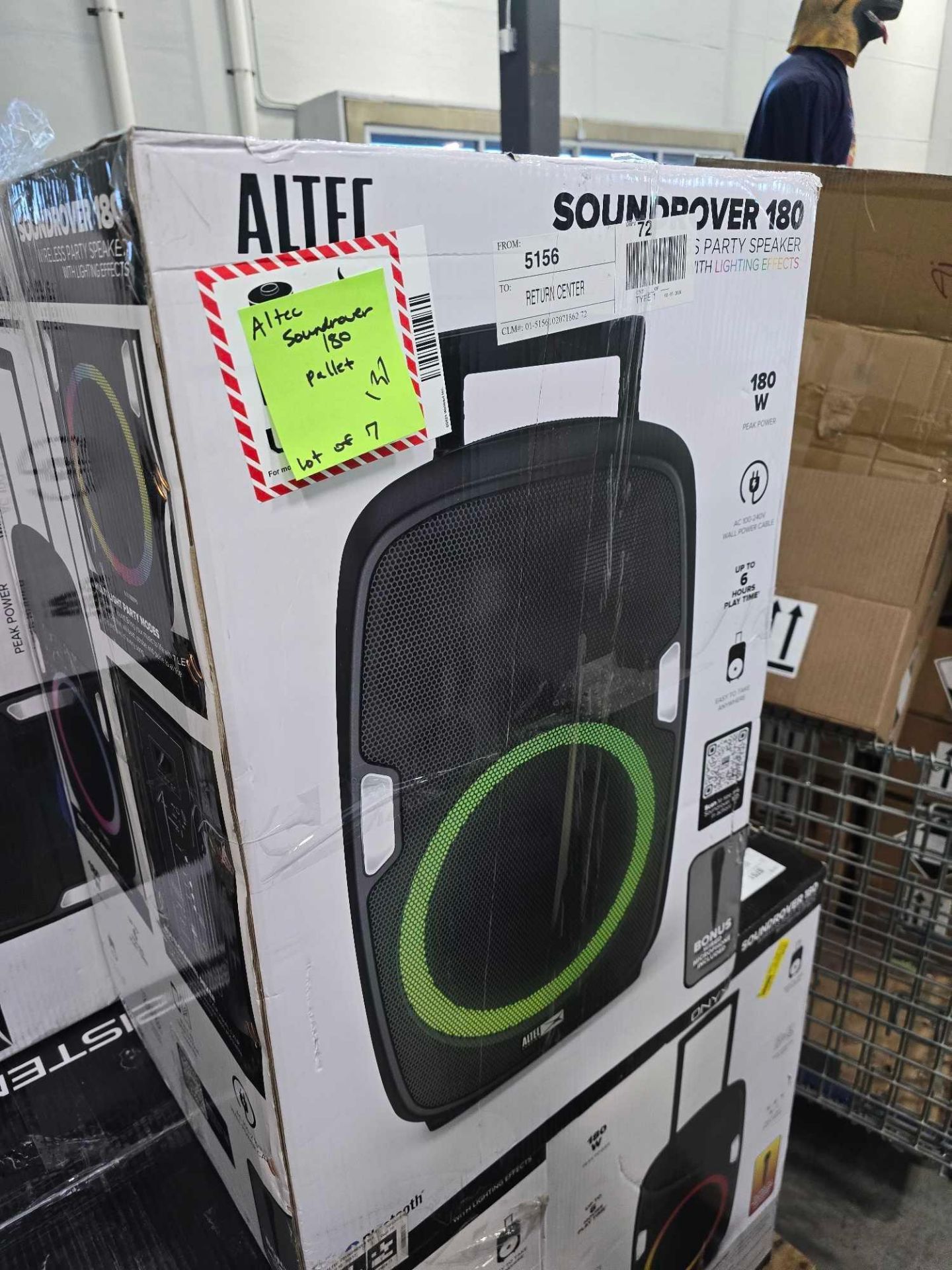 7 Altec Lansing soundrover 180 Bluetooth party speakers - Image 2 of 3