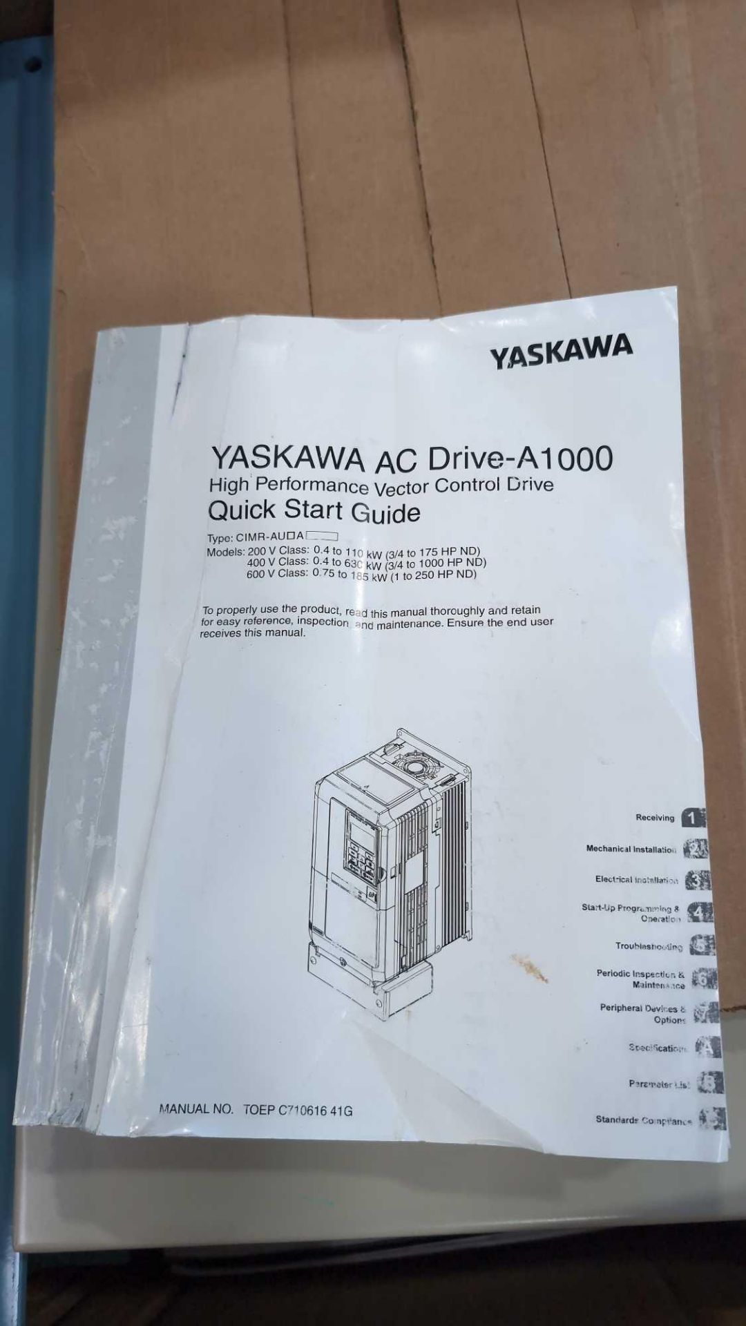 yaskawa ac drive a1000 high performance Vector Control Drive - Image 2 of 5