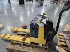 Cat battery powered pallet jack, used